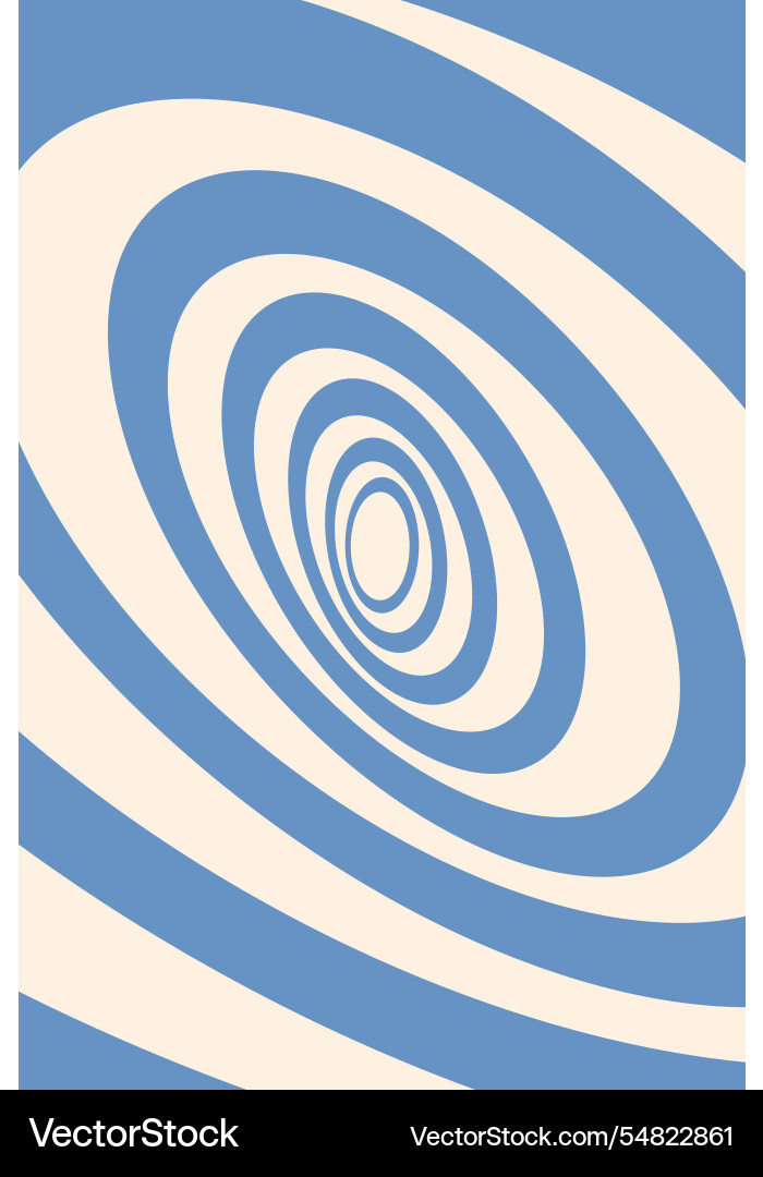 Dynamic concentric ovals groovy background Vector Image