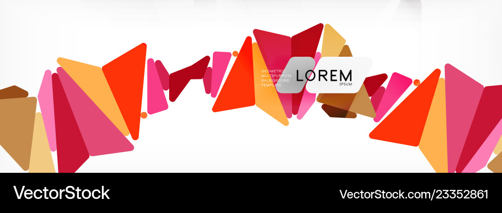 Mosaic triangular low poly style abstract Mosaic triangular low poly style abstract vector image