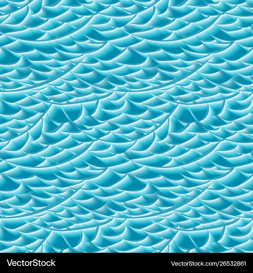 Sea waves with foam in a seamless pattern Sea waves with foam in a seamless pattern vector image