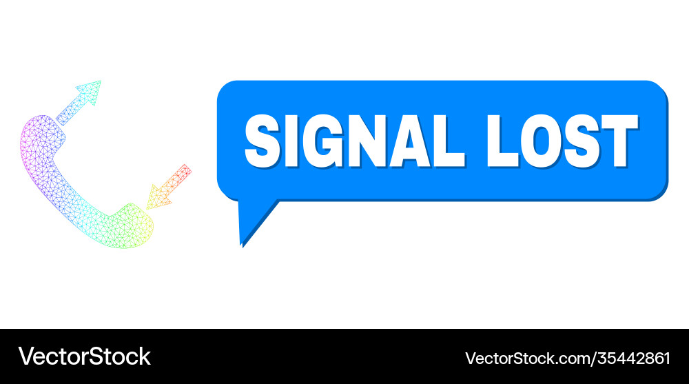 Spectrum net gradient phone talking icon Spectrum net gradient phone talking icon Vector Image