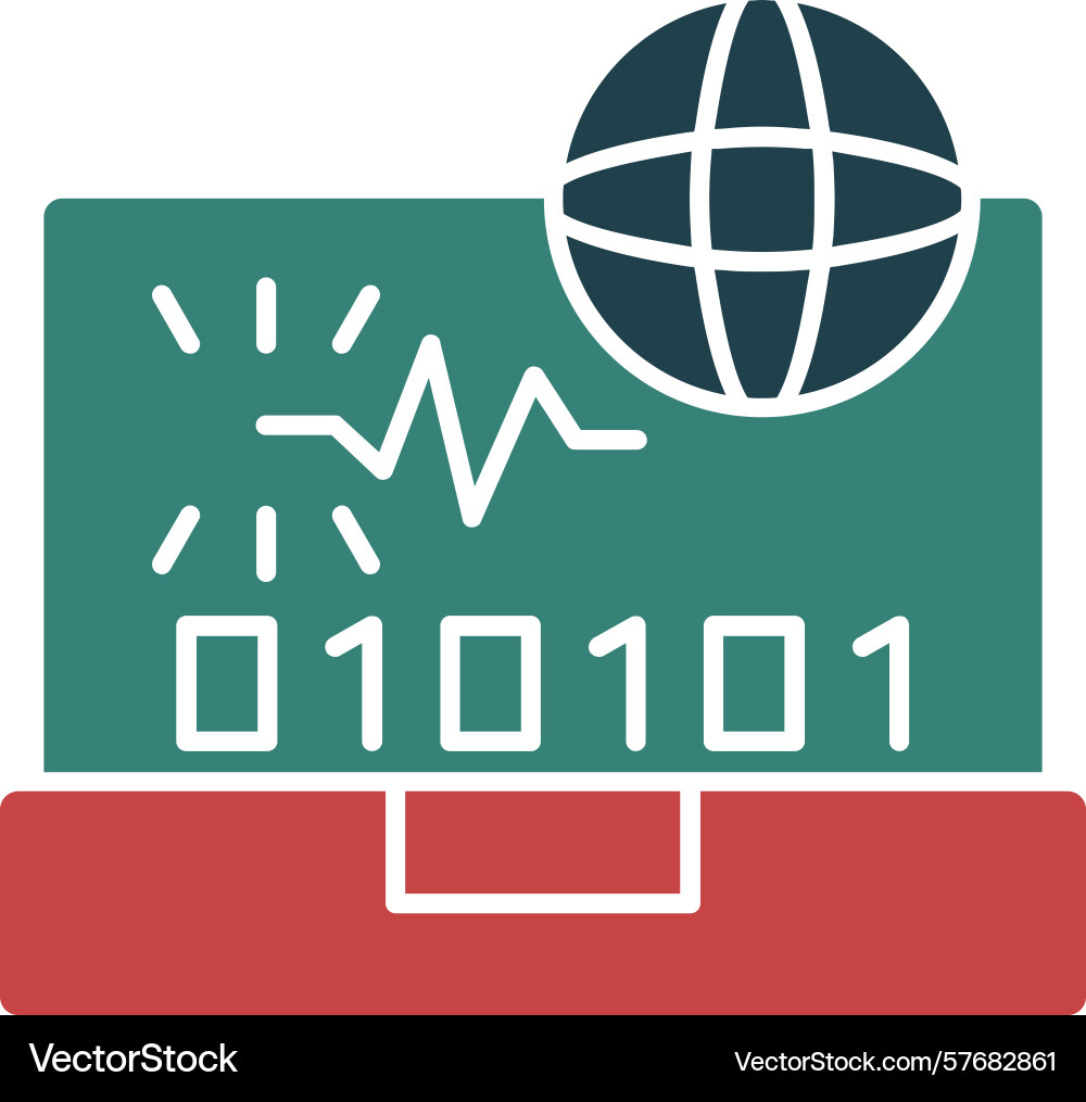 Swift spark glyph multi color icon Vector Image