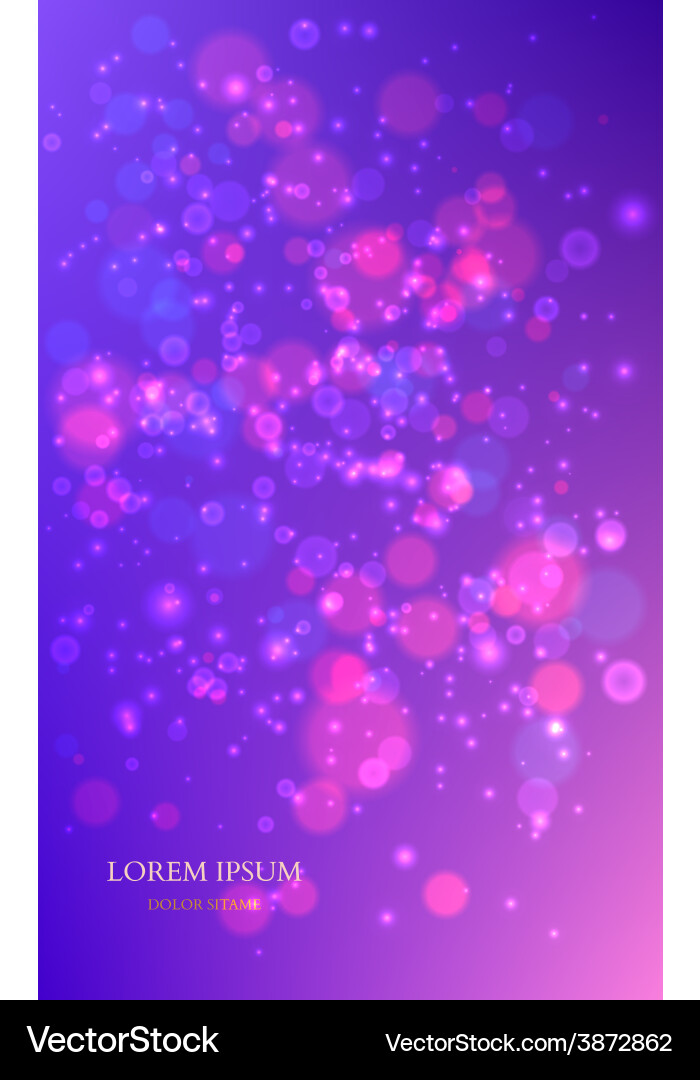 Abstract colorful background with magic particles Vector Image