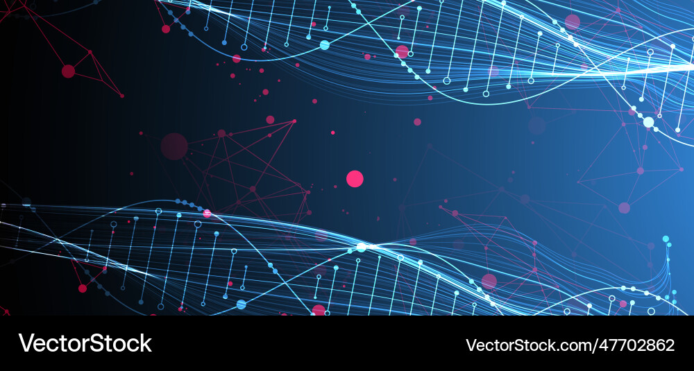 Abstract dna background with plexus effect Abstract dna background with plexus effect Vector Image