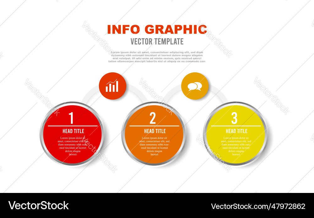 Chart infographic element collection template vector image