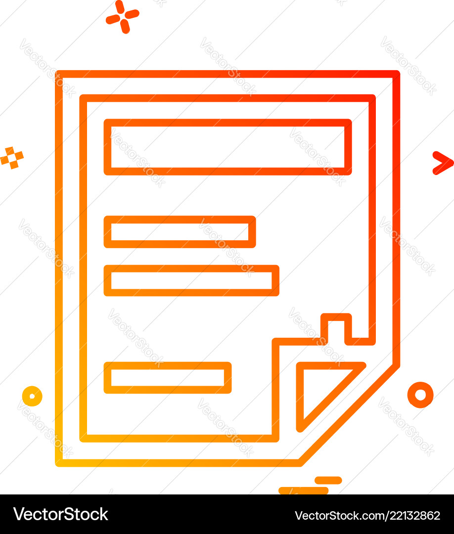Document icon design Document icon design vector image