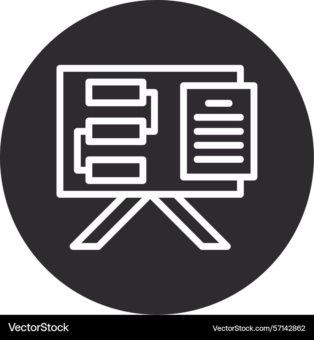Lessons learned inverted circle black Vector Image