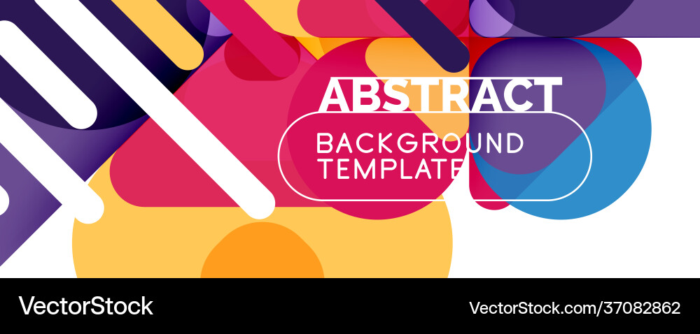 Modern geometric round shapes and dynamic lines Modern geometric round shapes and dynamic lines Vector Image