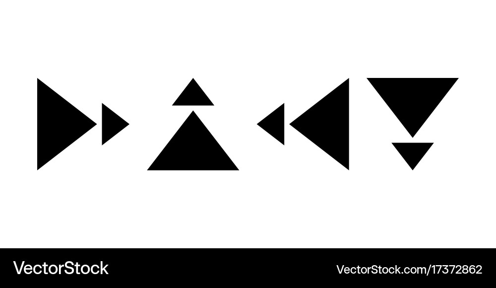 Pointers arrows the direction of motion black vector image
