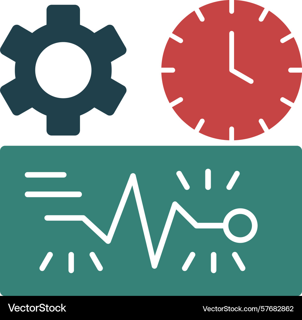 Quick spark glyph multi color icon Vector Image
