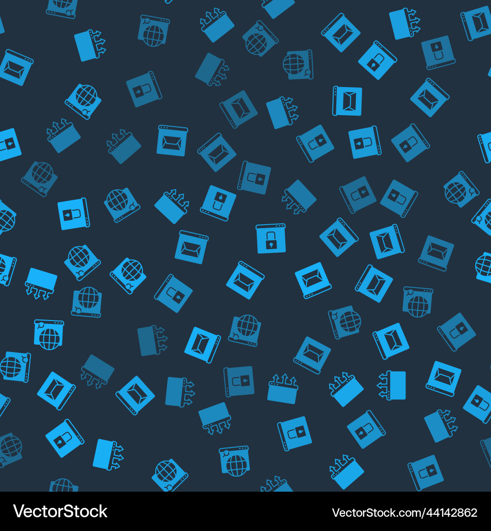 Set browser window website and mail secure your Set browser window website and mail secure your vector image