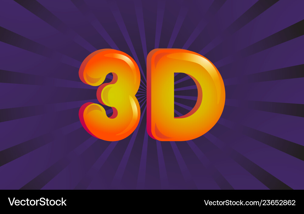 Text 3d made from balloons in letters shape Text 3d made from balloons in letters shape vector image
