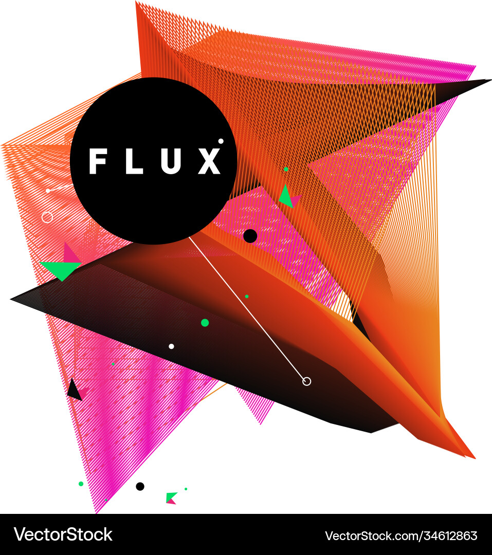 3d colorful wave background dynamic flux effect 3d colorful wave background dynamic flux effect Vector Image