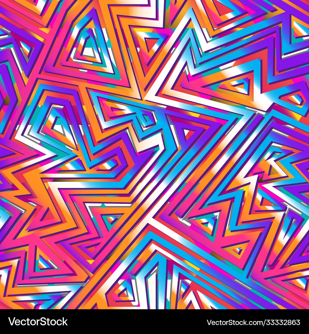 Bright maze seamless pattern Bright maze seamless pattern vector image