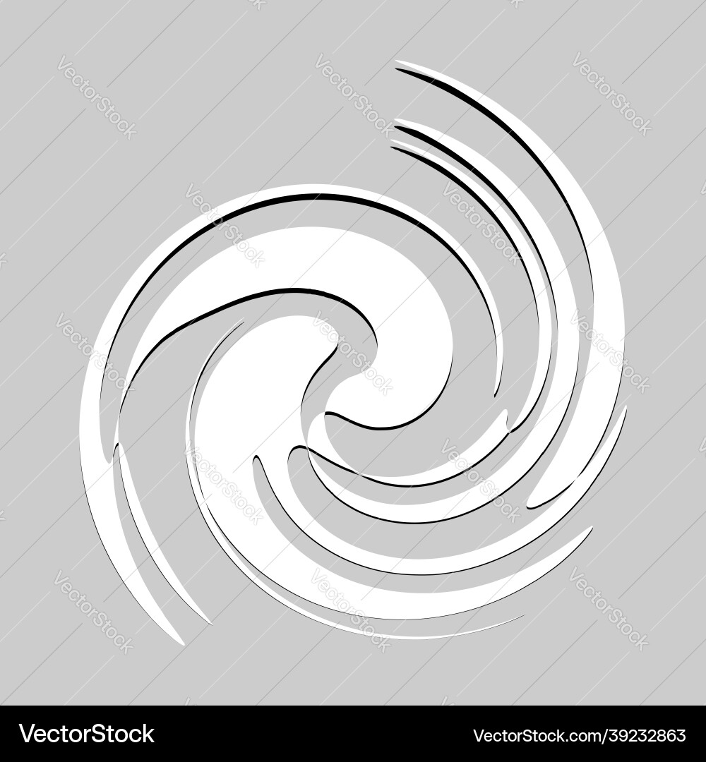 Curl spiral swirl volute helix circular twirl Curl spiral swirl volute helix circular twirl Vector Image