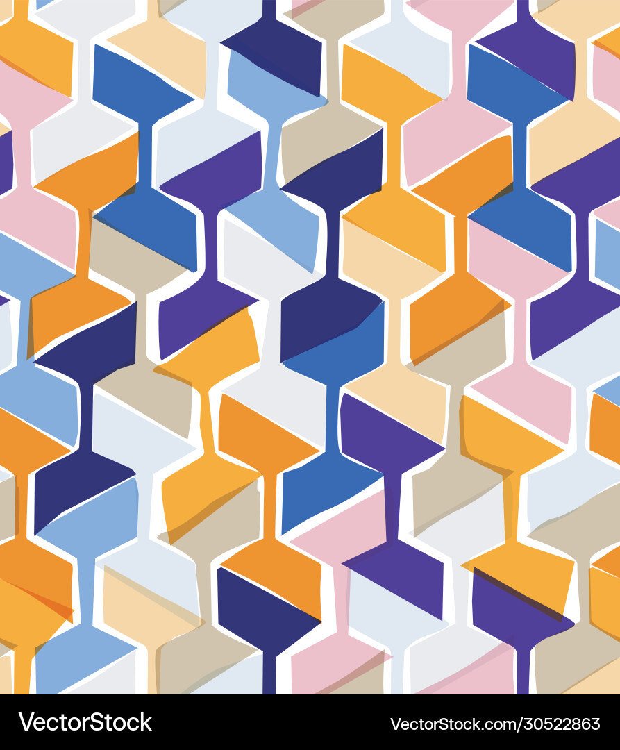 Hexagonal Woven Pattern vector image