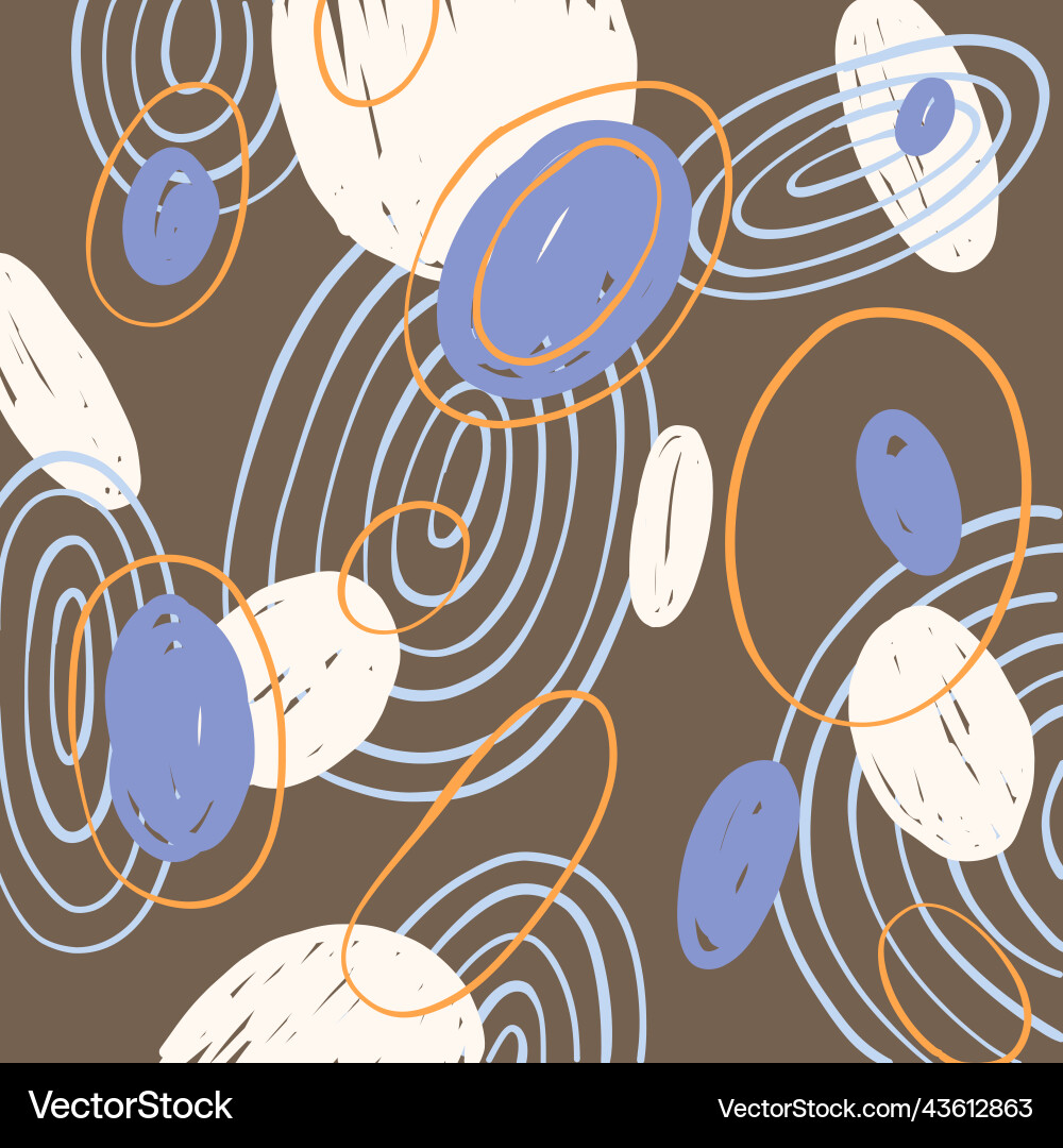 Poster with abstract geometric pattern vector image