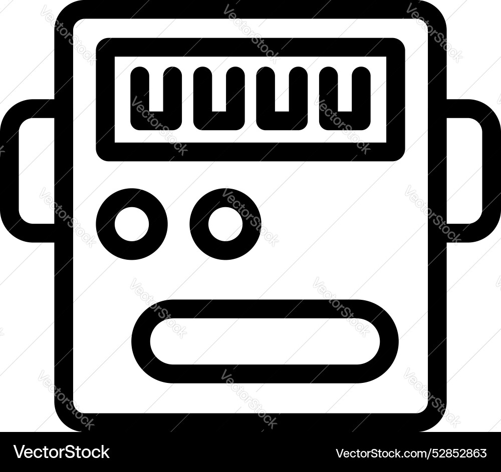 Radio receiver icon showing frequency displaying Radio receiver icon showing frequency displaying Vector Image