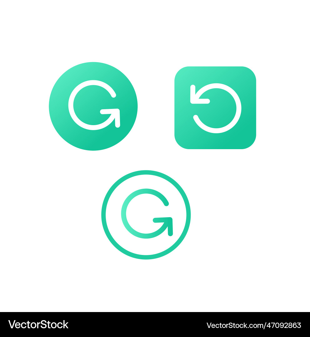 Reload icon arrow refresh Vector Image