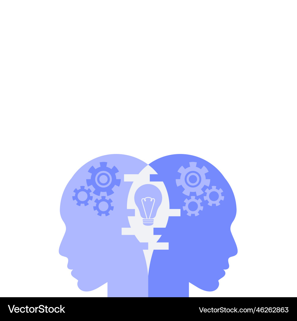 Single main object without background head Vector Image