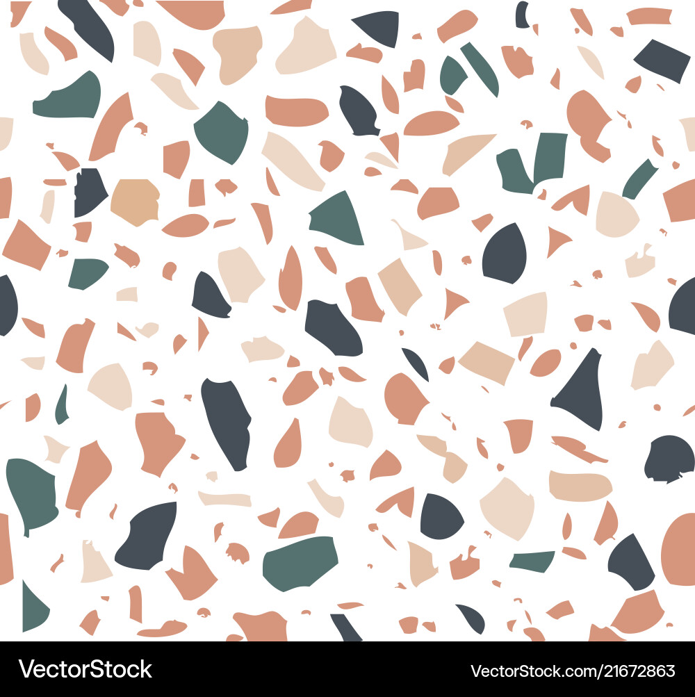 Terrazzo Pattern Background Vector Image