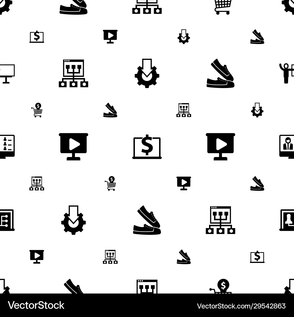 Training icons pattern seamless included editable Training icons pattern seamless included editable vector image
