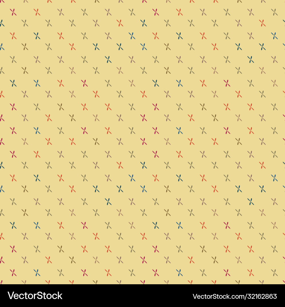 Yellow seamless pattern with cross shapes Yellow seamless pattern with cross shapes Vector Image