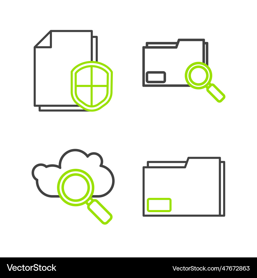 Zeilendokumentordner suchen Cloud Computing Zeilendokumentordner suchen Cloud Computing vektorbild