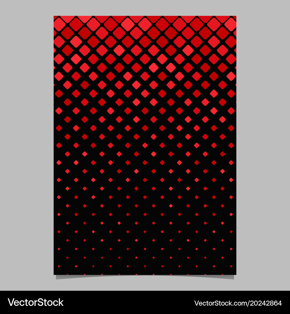 Abstract diagonal rounded square pattern flyer vector image