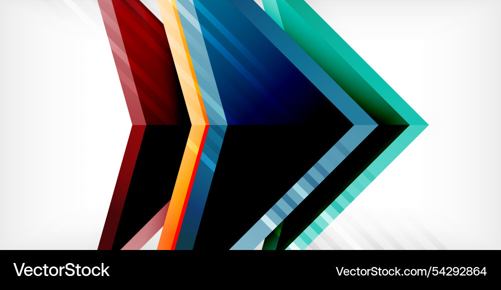 Arrows with 3d effect abstract background Arrows with 3d effect abstract background vector image