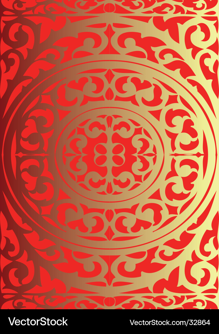 Art nouveau style pattern vector image