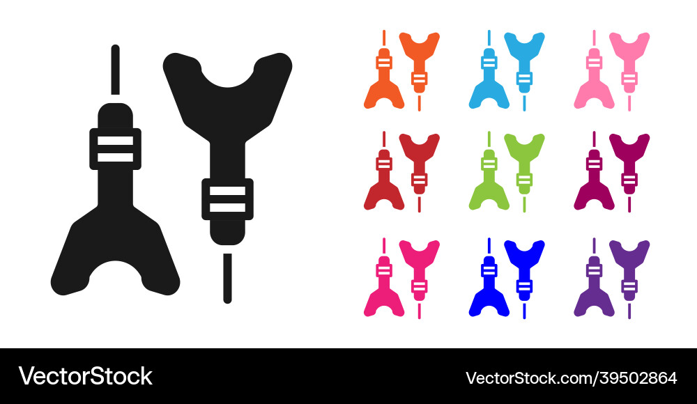 Black dart arrow icon isolated on white background Vector Image