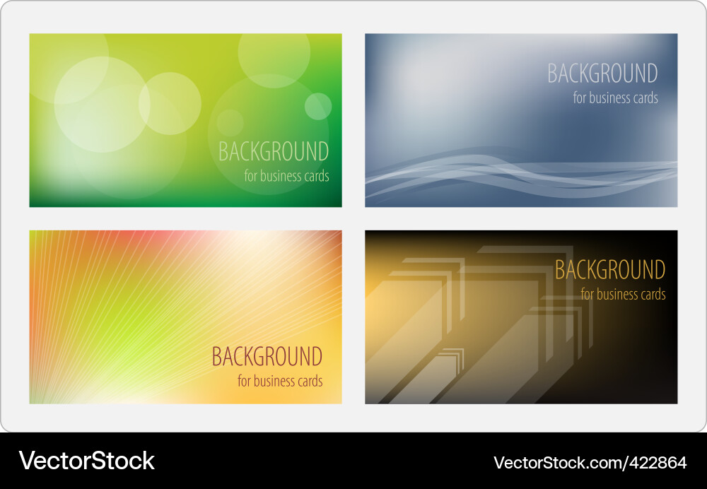 Business Card Backgrounds Vector Image