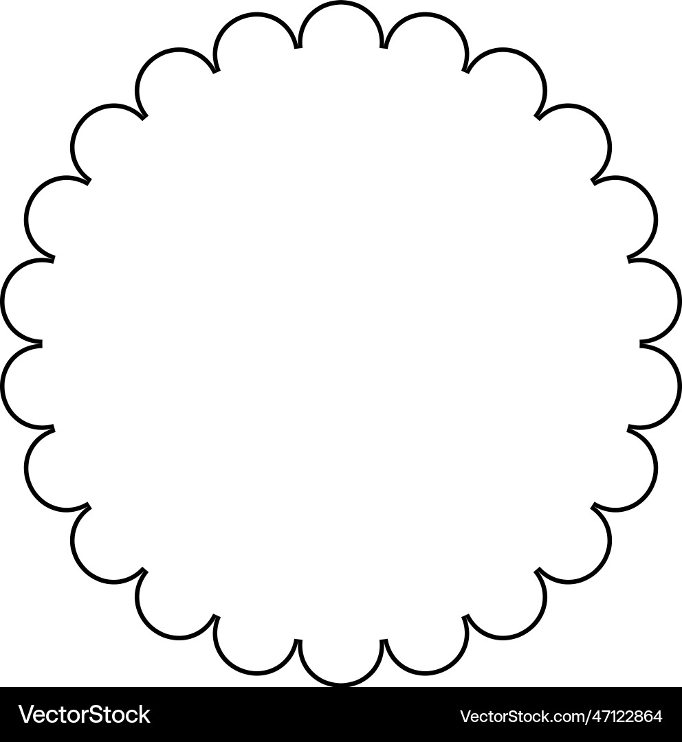 Circle frame round border design shape icon Circle frame round border design shape icon vector image