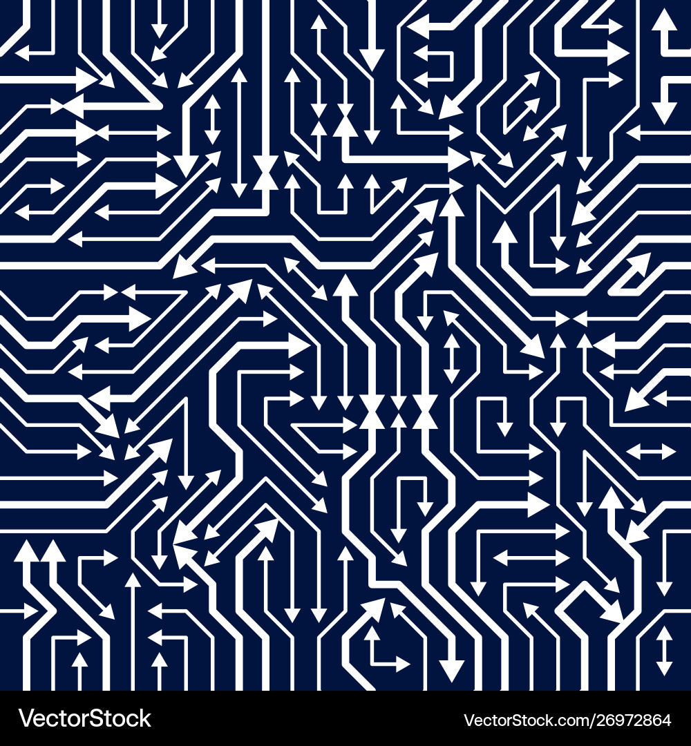 Circuit board seamless pattern background Circuit board seamless pattern background vector image