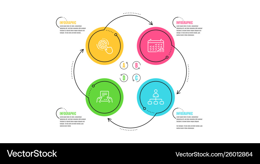 Cogwheel settings calendar graph and receive file Cogwheel settings calendar graph and receive file vector image