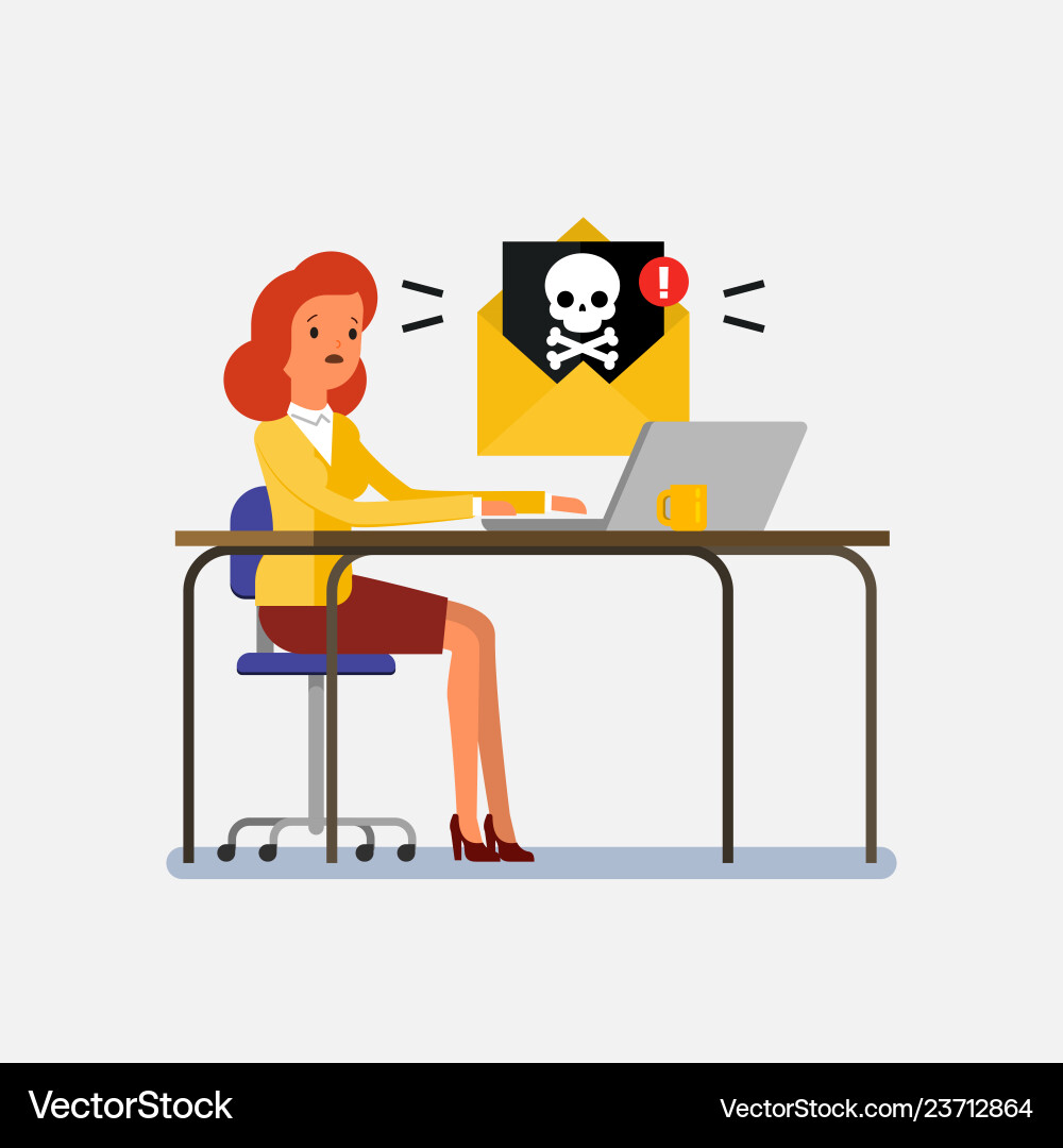 Concept of computer viruses Concept of computer viruses vector image