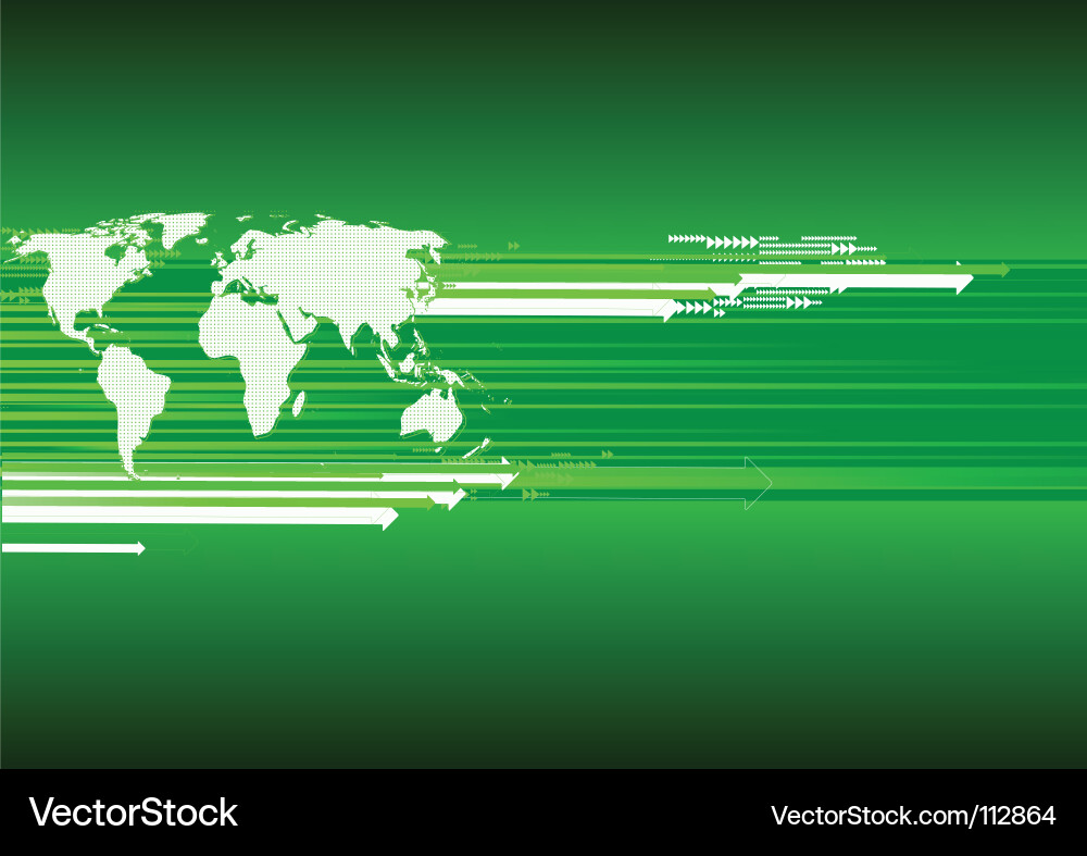 Global World Map Background vector image