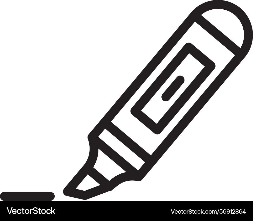 Highlight linear style icon design vector image