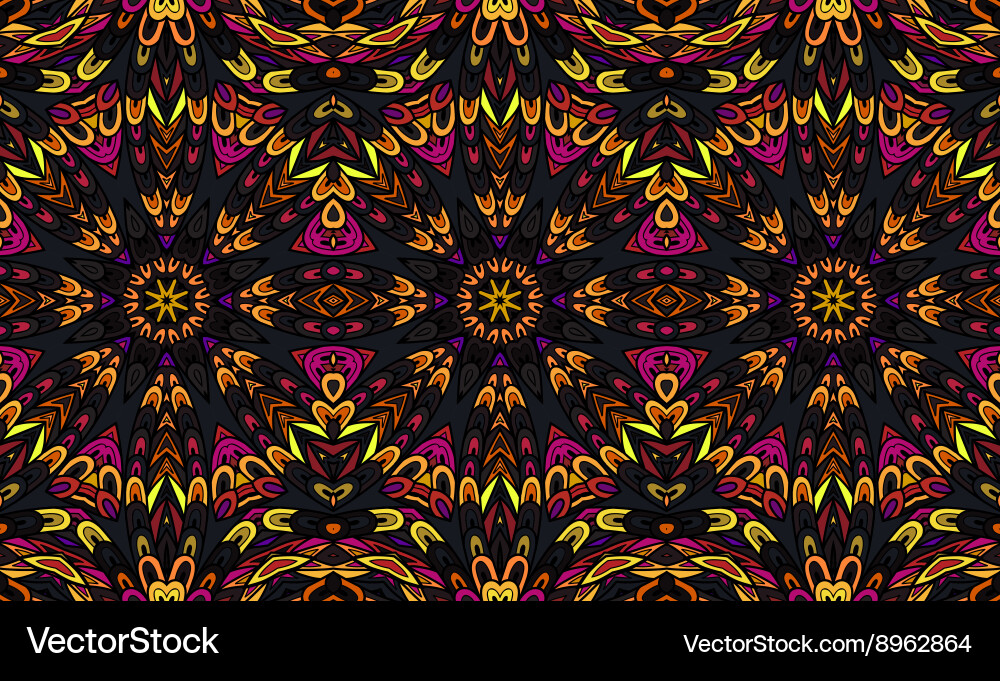 Striped seamless pattern original colorful border vector image