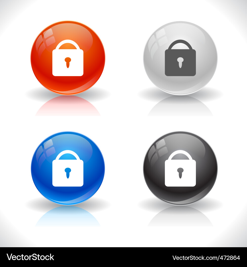 Website template buttons vector image