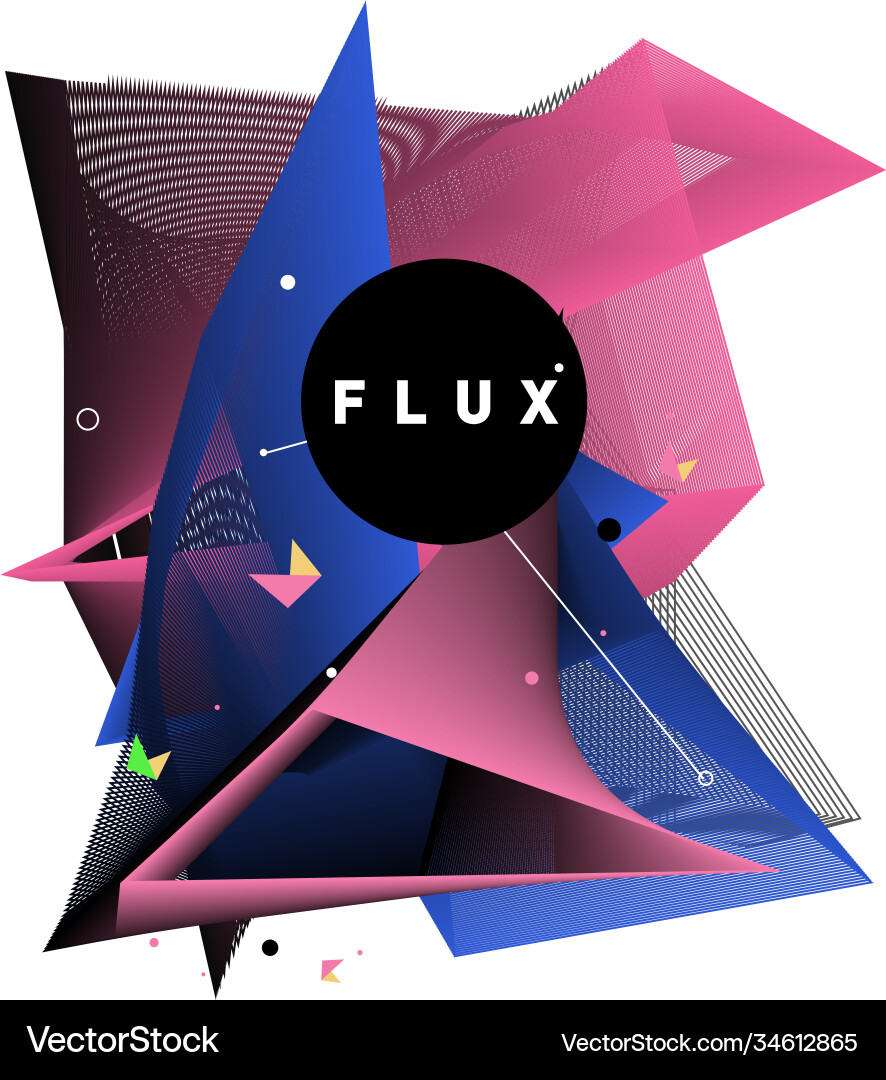 3d colorful wave background dynamic flux effect 3d colorful wave background dynamic flux effect vector image
