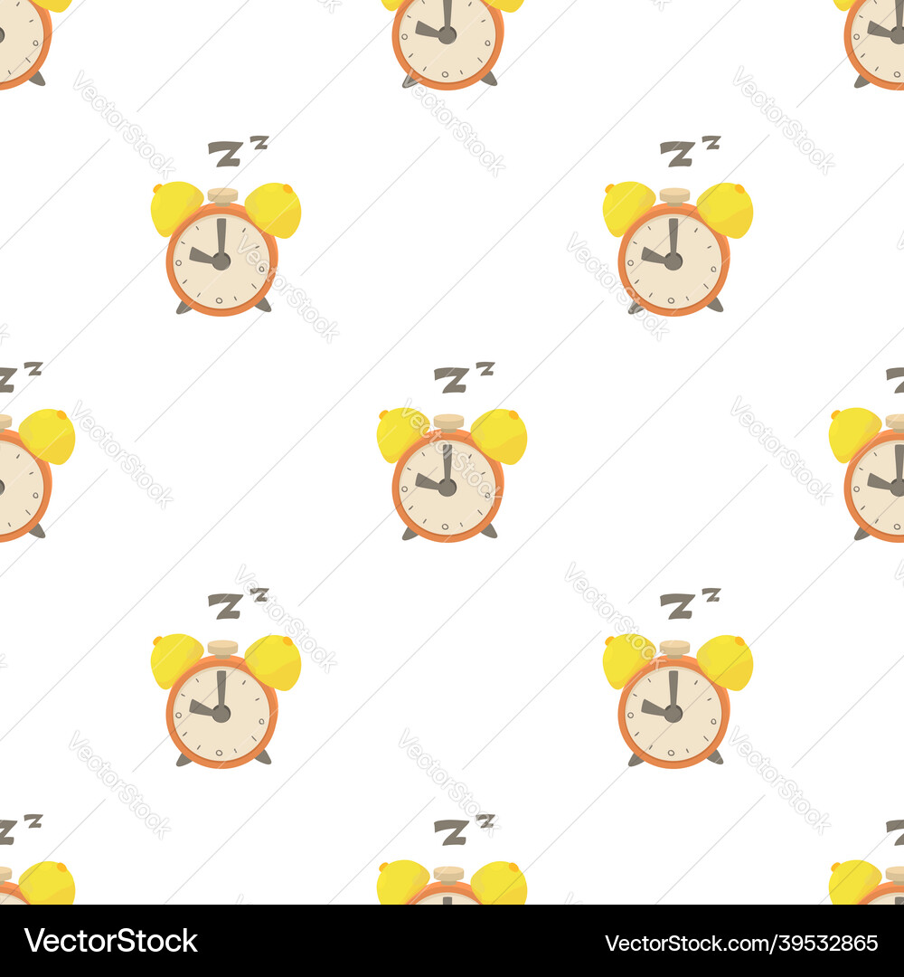 Alarm clock pattern seamless Alarm clock pattern seamless vector image