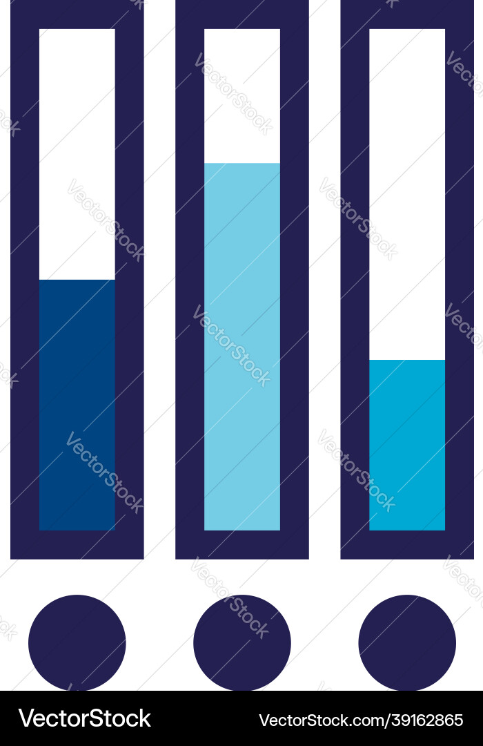 Analytics chart on a white background Vector Image