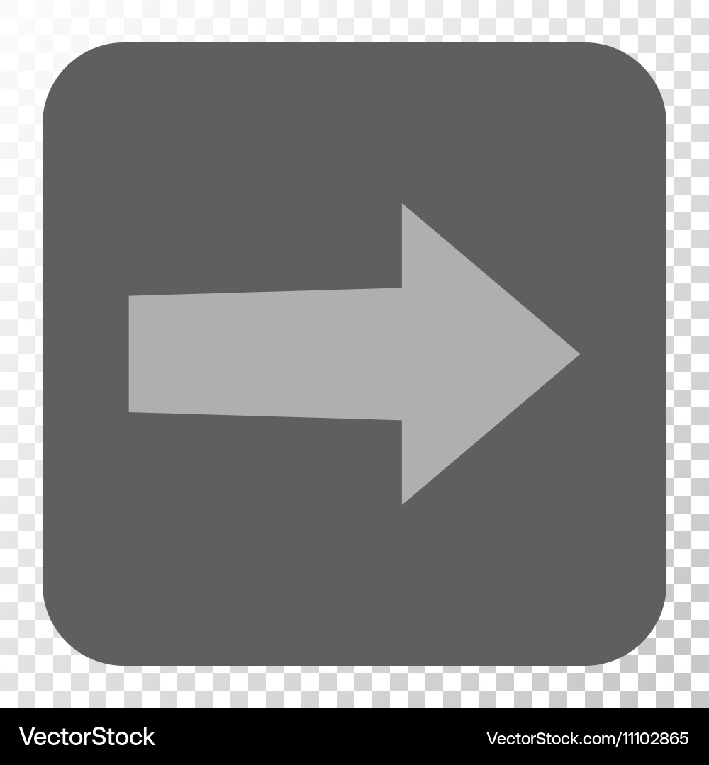 Arrow right rounded square button Vector Image