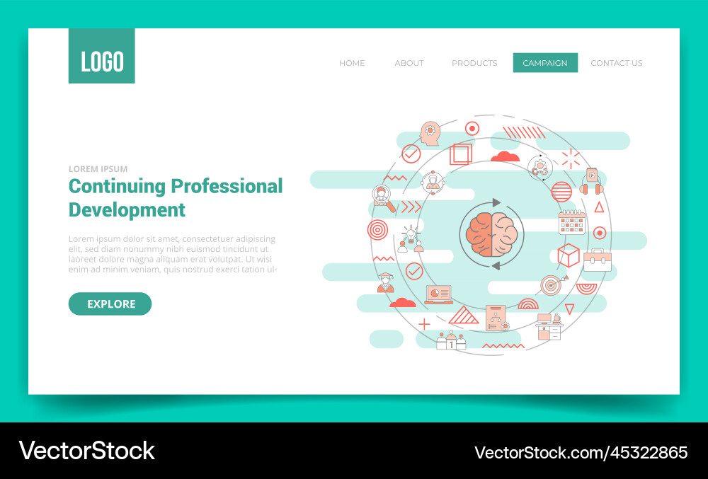 Cpd continuous professional development concept Cpd continuous professional development concept vector image