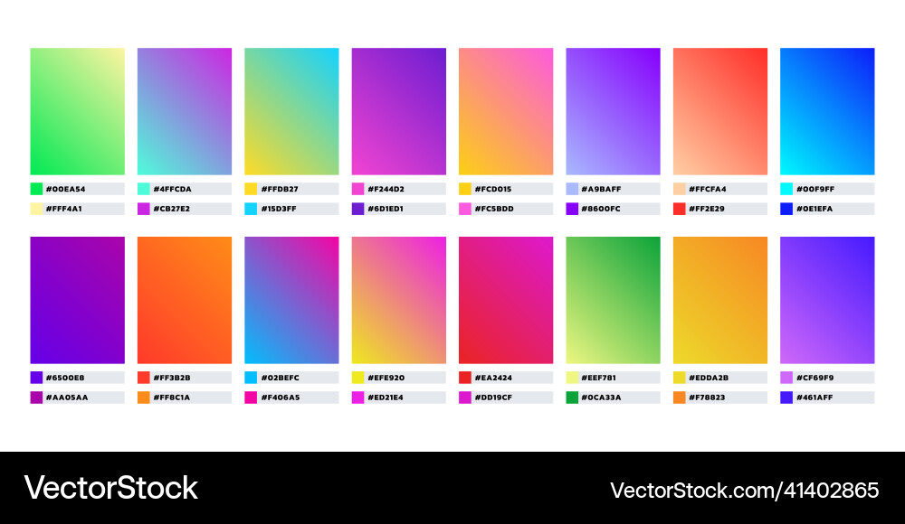 Gradient background set multicolor abstract Gradient background set multicolor abstract vector image