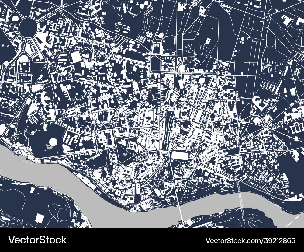 Map of the city porto portugal Map of the city porto portugal vector image