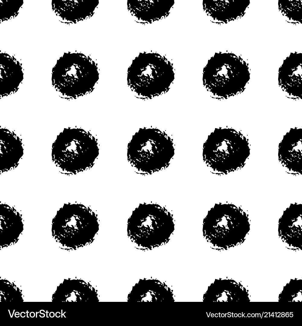 Seamless pattern with brush circle Seamless pattern with brush circle vector image