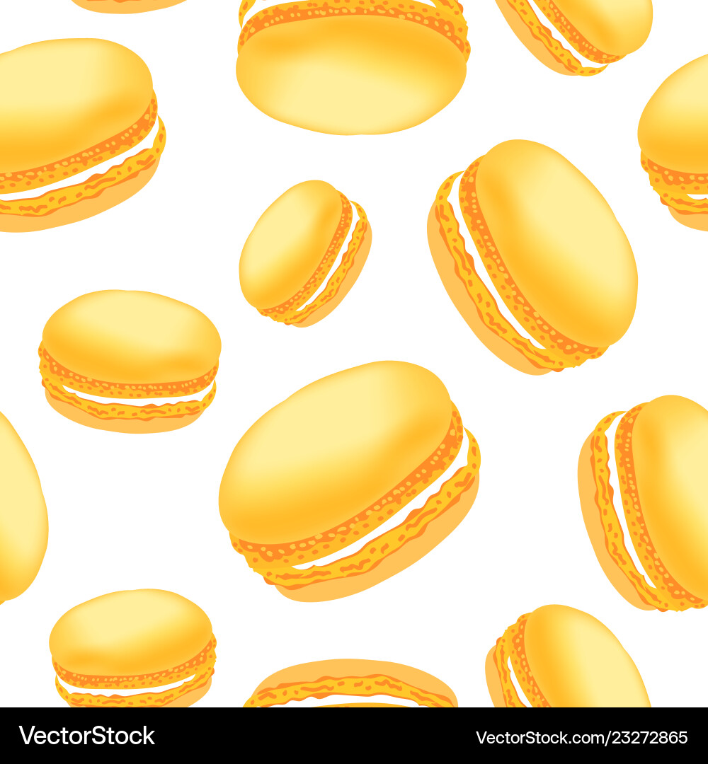 Seamless pattern with colorful macaroon cookies Seamless pattern with colorful macaroon cookies vector image