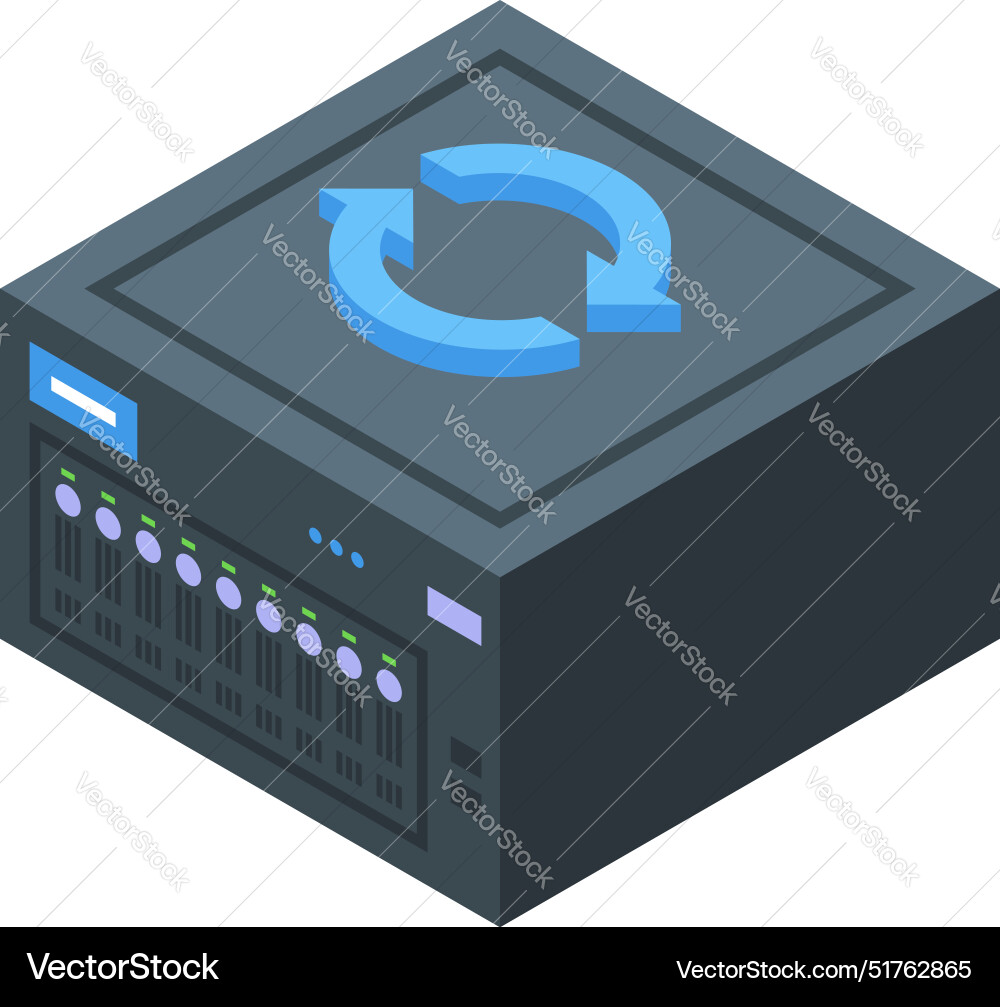 Server is undergoing a process of updating Server is undergoing a process of updating vector image